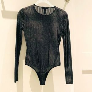 Black Sheer Bodysuit